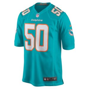 Mohamed Kamara Miami Dolphins Nike  Game Jersey -  Aqua photo 2 Jersey4u