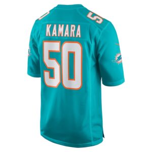 Mohamed Kamara Miami Dolphins Nike  Game Jersey -  Aqua photo 3 Jersey4u