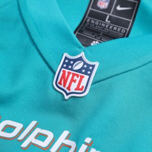 Mohamed Kamara Miami Dolphins Nike  Game Jersey -  Aqua photo 4 Jersey4u