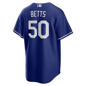 Mookie Betts Los Angeles Dodgers Nike Alternate Jersey4u Player Name Jersey - Royal photo 3 Jersey4u