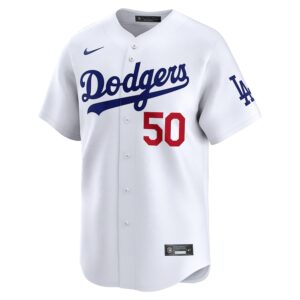 Mookie Betts Los Angeles Dodgers Nike Home Limited Player Jersey - White photo 2 Jersey4u