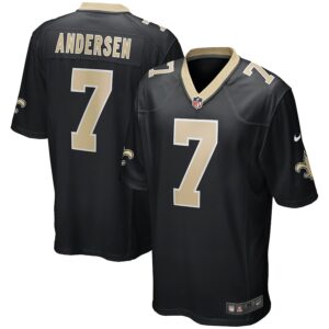 Morten Andersen New Orleans Saints Nike Game Retired Player Jersey - Black photo 1 Jersey4u