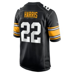 Najee Harris Pittsburgh Steelers Nike Home Player Game Jersey - Black photo 3 Jersey4u