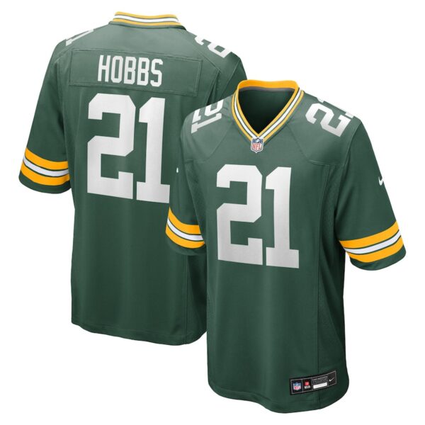 Nate Hobbs Green Bay Packers Nike Team Game Jersey -  Green photo 1 Jersey4u