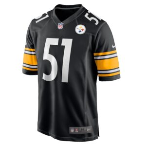 Nick Herbig Pittsburgh Steelers Nike  Game Jersey -  Black photo 2 Jersey4u