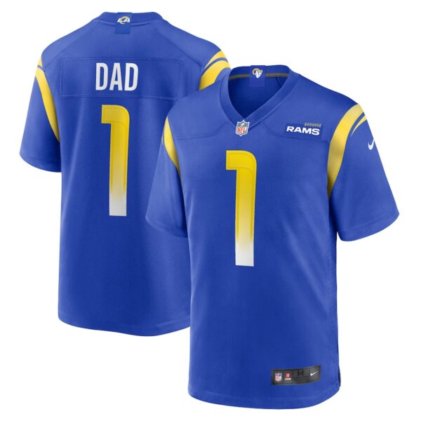 Number 1 Dad Los Angeles Rams Nike Game Jersey - Royal photo 1 Jersey4u