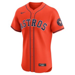 Houston Astros Nike Alternate Elite Jersey - Orange photo 2 Jersey4u