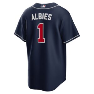 Ozzie Albies Atlanta Braves Nike Alternate Jersey4u Player Name Jersey - Navy photo 3 Jersey4u