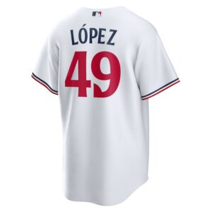 Pablo López Minnesota Twins Nike Home  Jersey4u Player Jersey - White photo 3 Jersey4u