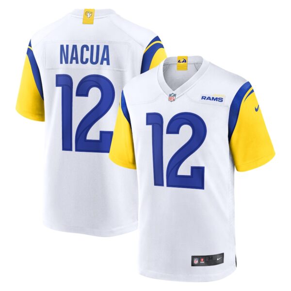 Puka Nacua Los Angeles Rams Nike Game Player Jersey - White photo 1 Jersey4u