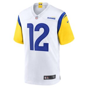 Puka Nacua Los Angeles Rams Nike Game Player Jersey - White photo 2 Jersey4u