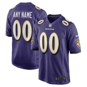 Baltimore Ravens Nike Custom Game Jersey - Purple photo 1 Jersey4u