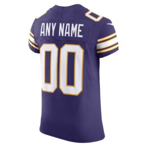 Minnesota Vikings Nike Vapor F.U.S.E. Elite Custom Jersey - Purple photo 3 Jersey4u