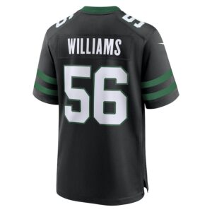 Quincy Williams New York Jets Nike Alternate Game Jersey - Legacy Black photo 3 Jersey4u