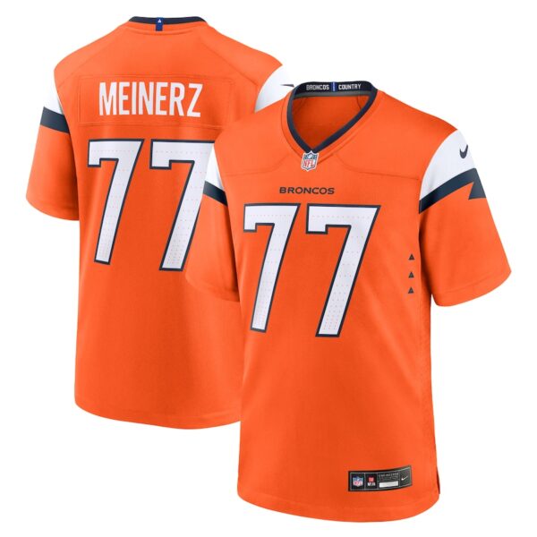 Quinn Meinerz Denver Broncos Nike Team Game Jersey -  Orange photo 1 Jersey4u