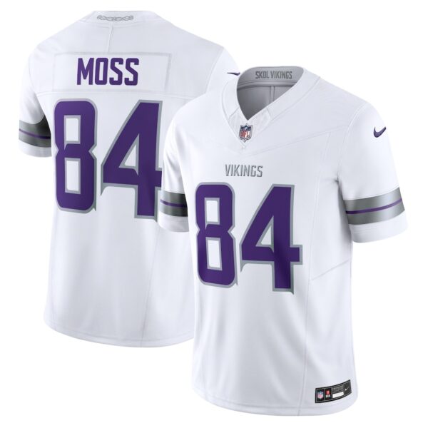 Randy Moss Minnesota Vikings Nike Alternate Vapor F.U.S.E. Retired Player Limited Jersey - White photo 1 Jersey4u