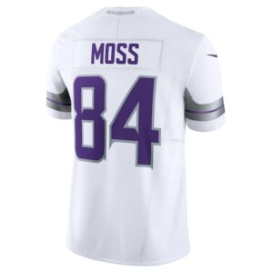 Randy Moss Minnesota Vikings Nike Alternate Vapor F.U.S.E. Retired Player Limited Jersey - White photo 3 Jersey4u