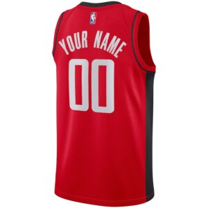 Houston Rockets Nike Custom Swingman Jersey - Icon Edition - Red photo 3 Jersey4u