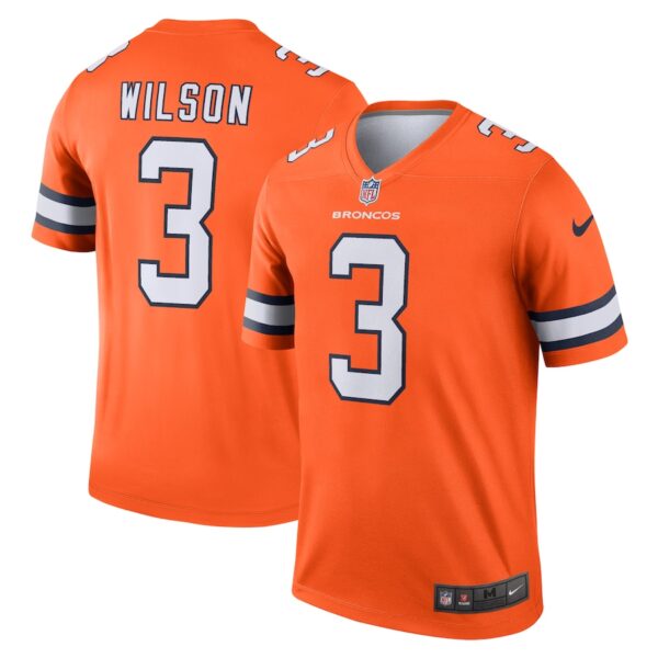 Russell Wilson Denver Broncos Nike Alternate Legend Player Performance Top - Orange photo 1 Jersey4u
