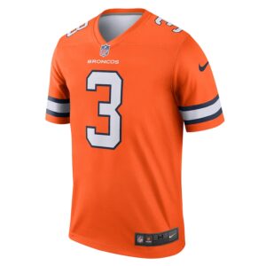 Russell Wilson Denver Broncos Nike Alternate Legend Player Performance Top - Orange photo 2 Jersey4u