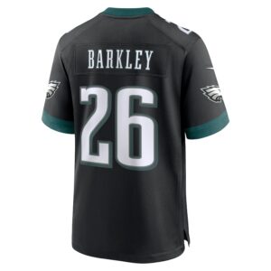 Saquon Barkley Philadelphia Eagles Nike Alternate Game Jersey -  Black photo 3 Jersey4u