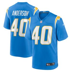 Stephen Anderson Los Angeles Chargers Nike  Game Jersey -  Powder Blue photo 1 Jersey4u