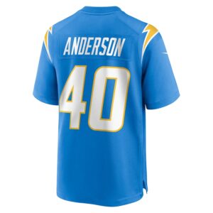 Stephen Anderson Los Angeles Chargers Nike  Game Jersey -  Powder Blue photo 3 Jersey4u