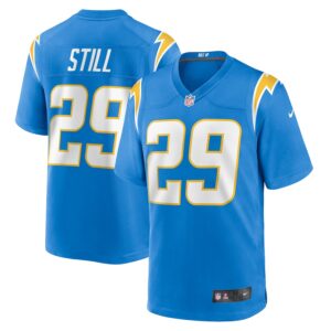 Tarheeb Still Los Angeles Chargers Nike Team Game Jersey -  Powder Blue photo 1 Jersey4u