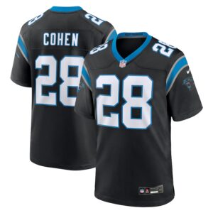 Tarik Cohen Carolina Panthers Nike  Game Jersey -  Black photo 1 Jersey4u