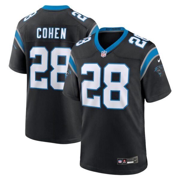 Tarik Cohen Carolina Panthers Nike  Game Jersey -  Black photo 1 Jersey4u
