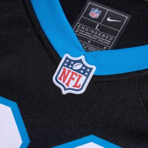 Tarik Cohen Carolina Panthers Nike  Game Jersey -  Black photo 4 Jersey4u