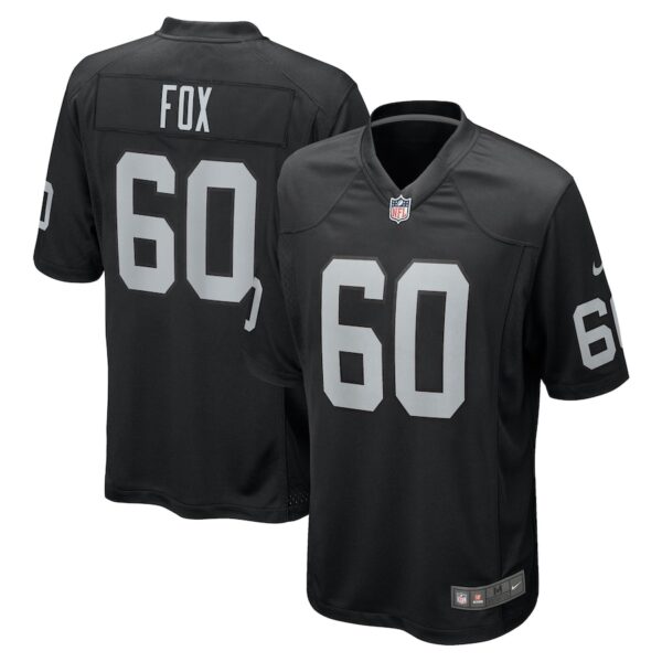Tomari Fox Las Vegas Raiders Nike Team Game Jersey -  Black photo 1 Jersey4u