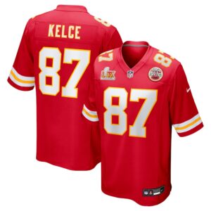Travis Kelce Kansas City Chiefs Nike Super Bowl LIX Game Jersey - Red photo 1 Jersey4u