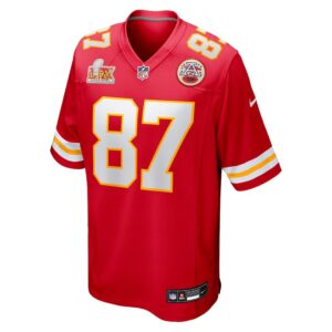 Travis Kelce Kansas City Chiefs Nike Super Bowl LIX Game Jersey - Red photo 2 Jersey4u
