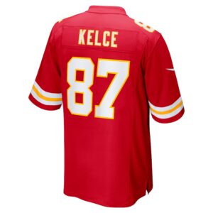 Travis Kelce Kansas City Chiefs Nike Super Bowl LIX Game Jersey - Red photo 3 Jersey4u