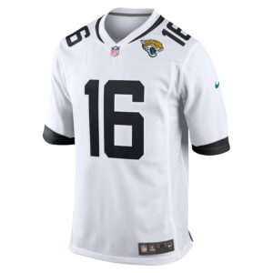 Trevor Lawrence Jacksonville Jaguars Nike White Game Jersey - White photo 2 Jersey4u