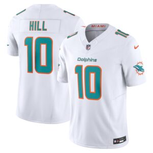 Tyreek Hill Miami Dolphins Nike Vapor F.U.S.E. Limited Jersey - White photo 1 Jersey4u