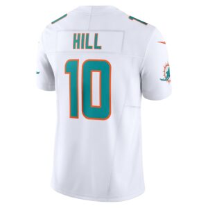 Tyreek Hill Miami Dolphins Nike Vapor F.U.S.E. Limited Jersey - White photo 3 Jersey4u