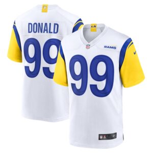 Aaron Donald Los Angeles Rams Nike Alternate Game Jersey - White photo 1 Jersey4u