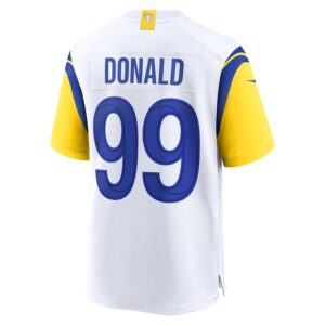 Aaron Donald Los Angeles Rams Nike Alternate Game Jersey - White photo 3 Jersey4u