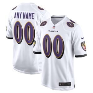Baltimore Ravens Nike Custom Game Jersey - White photo 1 Jersey4u