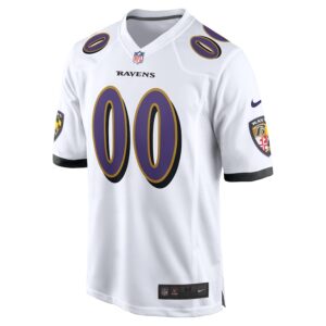 Baltimore Ravens Nike Custom Game Jersey - White photo 2 Jersey4u