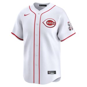 Cincinnati Reds Nike Home Limited Jersey - White photo 2 Jersey4u
