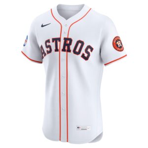 Houston Astros Nike Home Elite Jersey - White photo 2 Jersey4u
