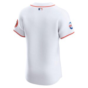 Houston Astros Nike Home Elite Jersey - White photo 3 Jersey4u