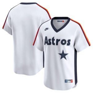 Houston Astros Nike Throwback Cooperstown Collection Limited Jersey - White photo 1 Jersey4u