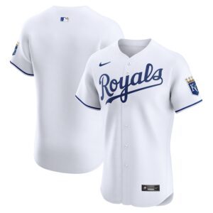 Kansas City Royals Nike Home Elite Jersey - White photo 1 Jersey4u