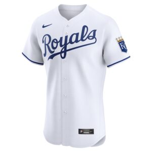 Kansas City Royals Nike Home Elite Jersey - White photo 2 Jersey4u