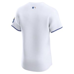 Kansas City Royals Nike Home Elite Jersey - White photo 3 Jersey4u
