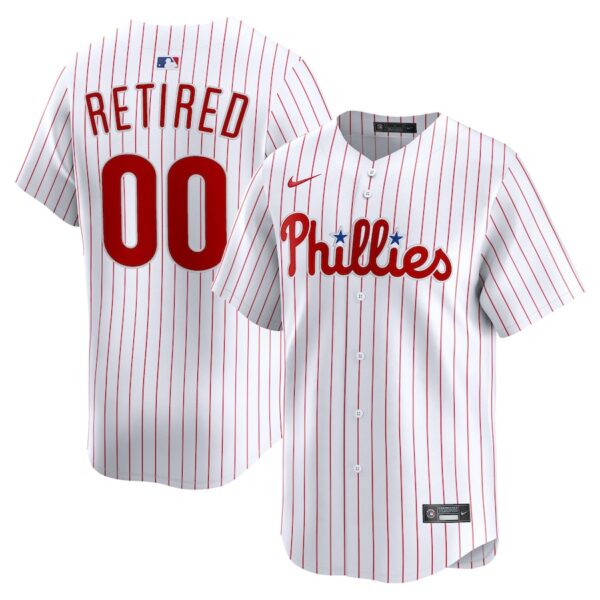 Philadelphia Phillies Nike Home Limited Pick-A-Player Retired Roster Jersey - White photo 1 Jersey4u